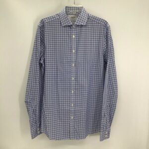 Charles Tyrwhitt Men’s Non-Iron Extra Slim Fit Button Down Shirt Work Size 16/38